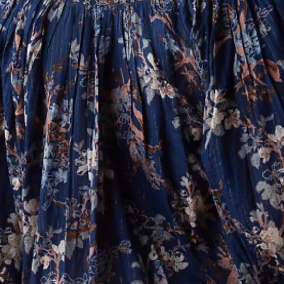 Brand New By Anthropologie Long-Sleeve Smocked Jacquard Top Blouse - Picture 7 of 7